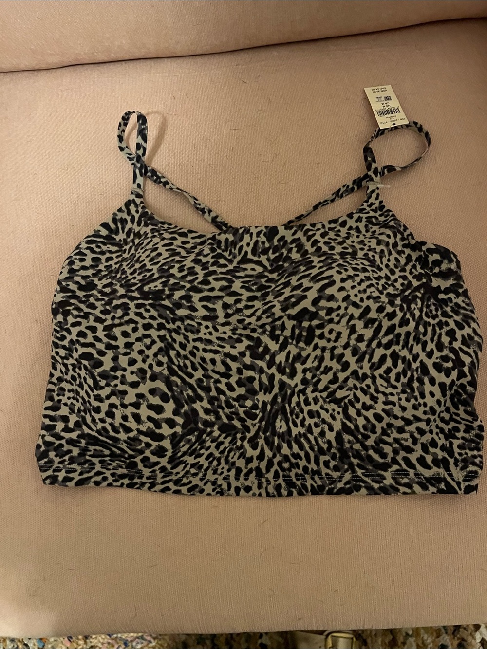 aerie Leopard Print Camisole - Black & Cream